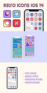 Ios 14 Retro Home Screen Icons App Icon Homescreen Screen Icon