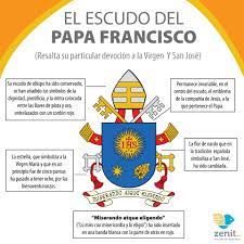 ZENIT - Español - 👇🏻este es el escudo pontificio del #PapaFrancisco,  quien hoy hace 7 años fue electo sucesor de #SanPedro por los cardenales  ¿conoces su significado? | Facebook