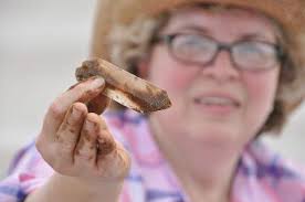 One of the largest crystals we found.