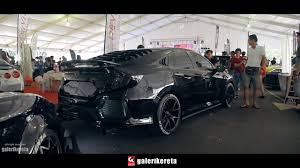 Starting life as a subcompact car, the japanese automobile became a fully compact car with the release of the year 2000 model. All Black Civic Fc Modified At Velocity Motor Show 2017 Youtube