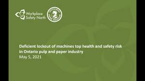 Injury statistics, hazards and regulations. Webinar Deficient Lockout Of Machines Top Health And Safety Risk In Ontario Pulp And Paper Industry Youtube