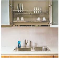 Over The Sink Dish Drainer Cupboard Genius If Not Over The Sink I Will Put Potted Herbs Under Kitchen Sink Storage Kitchen Sink Drying Rack New Kitchen Diy