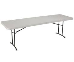 Lifetime Products 80175 8 Ft Almond Fold In Half Folding Table Fold In Half Table Half Table Folding Table