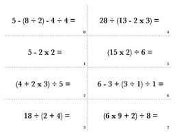 Help Students Practice The Order Of Operations Using A Quick Game Of Bingo The Last 15 Minutes Of Class In Order Of Operations Student Teaching Teaching Math