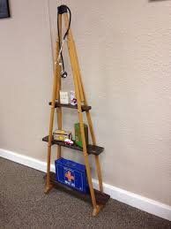 Wooden Crutches Shelf Crutches Shelf Repurposed Ladders Shelves