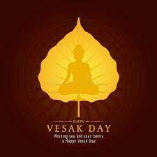 It is a public holiday in singapore which on vesak day, there are also candlelight processions through the city and visitors will be able to view. Vesak Day Banner Card With Gold Buddha Sign On Gold Bodhi Leaf Vector Design Sponsored Ad Sponsored Banner Vesak Day Bodhi Leaf Bodhi Leaves Vector