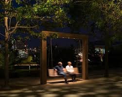 Lighting The Olympic Park We Like Design Week Park Lighting Landscape Lighting Design Parking Design