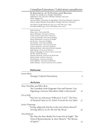 Full Issue Canadian Literature