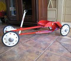 1941 American National Parsons Pressed Steel Irish Mail Row Cart Ride On Toys Pedal Cars Steel