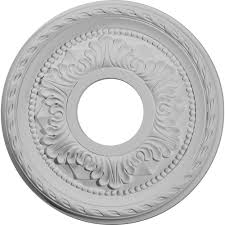 Ekena Millwork 12 1 8 In X 3 1 2 In I D X 1 In Palmetto Urethane Ceiling Medallion Fits Canopies Upto 4 7 8 In White Ceiling Medallions Colored Ceiling Pure Products