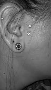 Anti Tragus Surface Piercing Done With Microdermals Piercings Tragus Piercings Ear Piercings