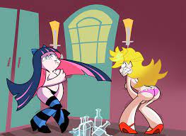 Rule34 - If it exists, there is porn of it  grimphantom, panty (psg),  panty anarchy, stocking (psg), stocking anarchy  1461460