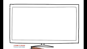 Easy Step For Kids How To Draw A Tv | Coloring Book Page And Drawing Learn  Colors For Kids - Youtube
