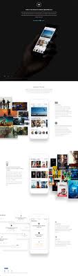 Clean Long Scrolling Landing Page For Must App A New App To Help Manage Your Movies Tv Shows Lovely Little Touch With App Promotion Movie App Web Design