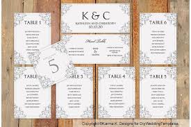 Wedding Seating Chart Template Download By