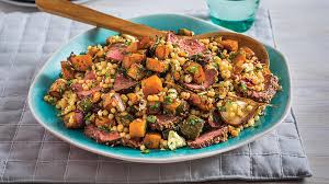 Maybe you would like to learn more about one of these? Warm Couscous And Pumpkin Salad With Dukkah Kangaroo Fillet Recipe Sbs Food
