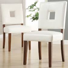 White Dining Room Chairs Wood Faux Leather Solid 2 Piece Contemporary Modern New Unbranded Co Faux Leather Dining Chairs Leather Kitchen Chairs Dining Chairs