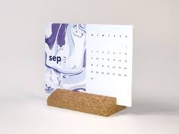 Desk Calendar 2019 Postcards With Cork Block Desk Calendars Stationery Planning Double Sided Postcard