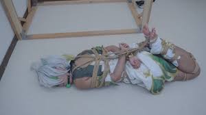 COS binding, oral and eye mask, full body tight binding in multiple  positions | Asian Bondage