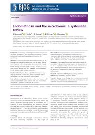Pdf Endometriosis And The Microbiome A Systematic Review