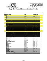 lug nut and wheel lock application guide laddynamics com mx