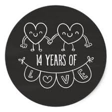 14th Year Anniversary Gifts T Shirts Art Posters Other Gift Ideas 14 Year Anniversary Gift 4th Anniversary Gifts 14 Year Anniversary