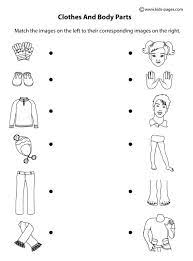 To complete the worksheet, students should look at the body parts picture and then circle the correct spelling of the word. Body Parts And Clothes B W Worksheet
