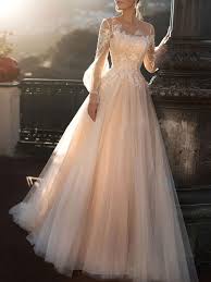We did not find results for: Brautkleider 2021 A Linie Illusion Neck Langarm Bodenlangen Tull Plissiert Brautkleid Mit Schleppe Milanoo Com