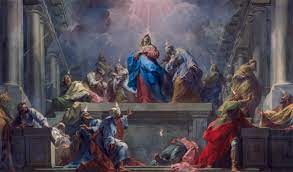 Pentecôte is yet another occasion at the end of may/beginning of june, when many small businesses make it a long the word 'pentecôte', originates from 'pentêkostê' meaning 'fiftieth' (day) in greek. Jean Restout La Pentecote Pentecost Art Print Canvas On Stretcher