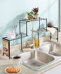 over the sink rack coffee kitchen decor