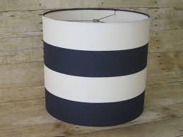 Black And White Striped Lamp Shade Drum Lamp Shade Lampshade Pendant Navy White Wide Stripe Navy Lamp Shade Drum Lampshade Metal Lamp Shade