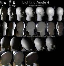 Lighting Angle Ref 4 By Melyssah6 Stock On Deviantart Shading Techniques Light And Shadow Anatomy
