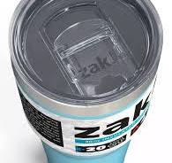 Zak Designs Thermos Cup Stainless Steel Vacuum Insulated 880 ml Water and  Coffee Mug Travel Mug Silver