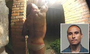 Man in skimpy underwear is caught unscrewing a light bulb on a stranger's  front porch in Texas | Daily Mail Online