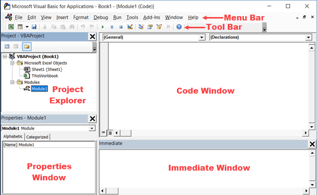 Excel VBA Geliştirici Kod Editörü Arabirimi, yapay zekayla üretilmiş