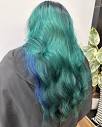 Unik Hair Design | “Living life in technicolor with the green-blue ...