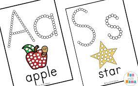 Letter a puzzle and match printable. Alphabet Printables Q Tip Painting Fun With Mama