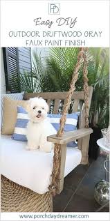Easy Driftwood Paint Finish For Outdoor Furniture Pottery Barn Outdoor Furniture Pottery Barn Outdoor Diy Outdoor Furniture
