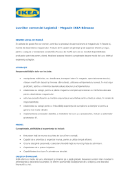 Magazin cu produse nealimentare are nevoie de un consilier de vanzari responsabil. Lucrator Comercial Logistica Ikea Baneasa S C Ikea Romania S A Aplica Pe Ejobs