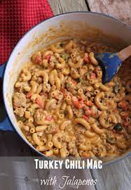 Turkey Chili Mac With Jalapenos Recipe Recipes Weight Watcher Dinners Food