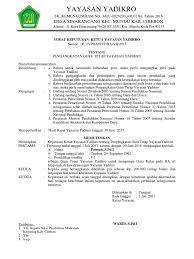 Sk pendirian sekolah dari yayasan tarif pendirian yayasan tarif pendirian yayasan 2017 persyaratan pendirian yayasan pdf undang undang pendirian yayasan pendirian yayasan online prosedur pendirian yayasan menurut uu no 28 tahun 2004 sertifikat pendirian yayasan prasyarat mendirikan yayasan mesjid pada pokoknya ada 3 tingkatan dalam pengerjaan pendirian yayasan. Contoh Sk Gty Masnurul