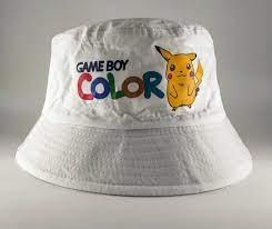 Bob Lorenzo Game Boy Color Bucket Hat Chapeau Retro 90s Pikachu Pokemon Cap Ebay