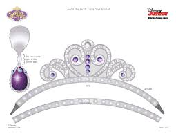 Sofia the first free online invitation templates. Cut Out Princess Sofia Crown Template Shape Template