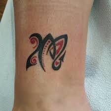 Black And Red Batman Tattoo Scorpio Tattoo I Love It Black And Red For Scorpio Colors My First Tattoo Scorpio Tattoo Cool Wrist Tattoos Funky Tattoos