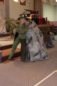 Peter Pan Crocodile Costume Tail Made From T Shirt Sleeve With Duct Tape Spines And Sewn On To Pants Crocodile Costume Kids Theater Peter Pan