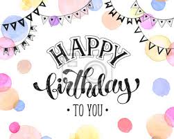 Maybe you would like to learn more about one of these? Feliz Cumpleanos Tarjeta De Felicitacion En Colores Pastel Caligrafia Pinturas Para La Pared Cuadros Frase Inconformista Cita Myloview Es