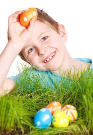 Easter egg hunt stock image. Image of little, cute, caucasian