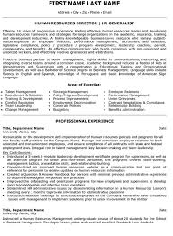 Top Human Resources Resume Templates Samples