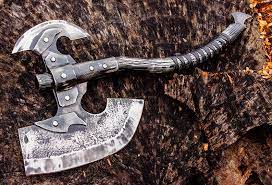 Big Axe Leviathan Felling Hatchet Carbon Steel Tomahawk Etsy In 2021 Big Axe Battle Axe Axe