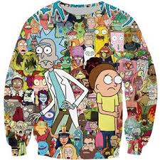 Rick And Morty 3d Print Sweatshirt Rick And Morty Sweatshirt Printed Sweatshirts Rick And Morty